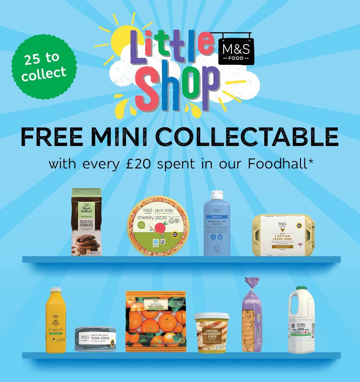 Marks and Spencer Get a free mini Little Shop collectable Milled