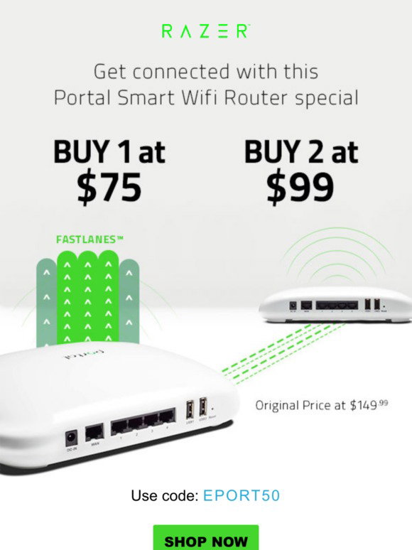 Razer: Get Connected With The Portal Smart Wifi Router | Milled