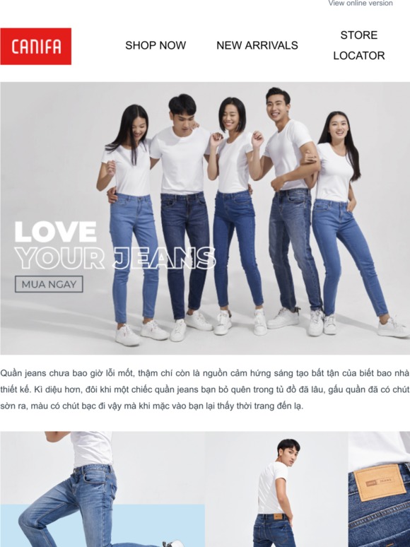 Thỏa thích diện quần jeans đủ loại phong cách với ưu đãi 50% cho sản phẩm thứ 2