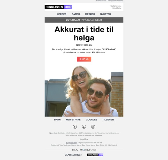 Akkurat i tide til helga ☀