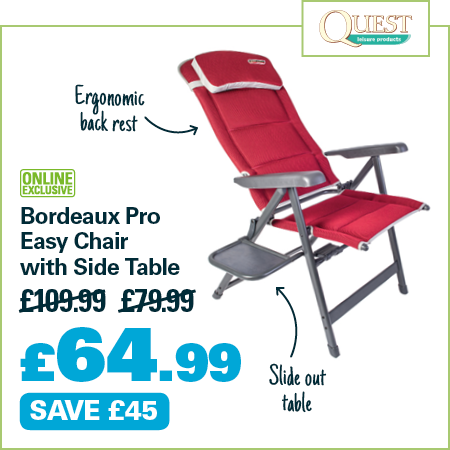 bordeaux pro easy chair with side table