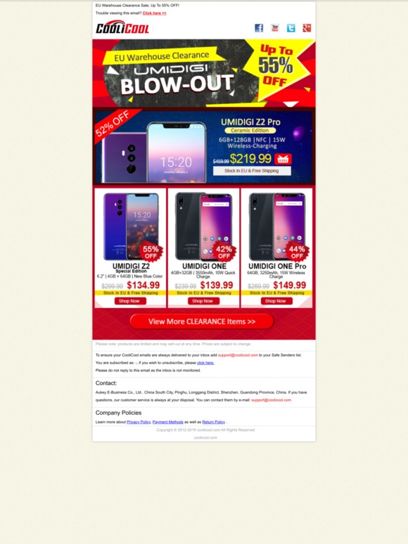 EU Warehouse Clearance Sale, Up To 55% OFF!