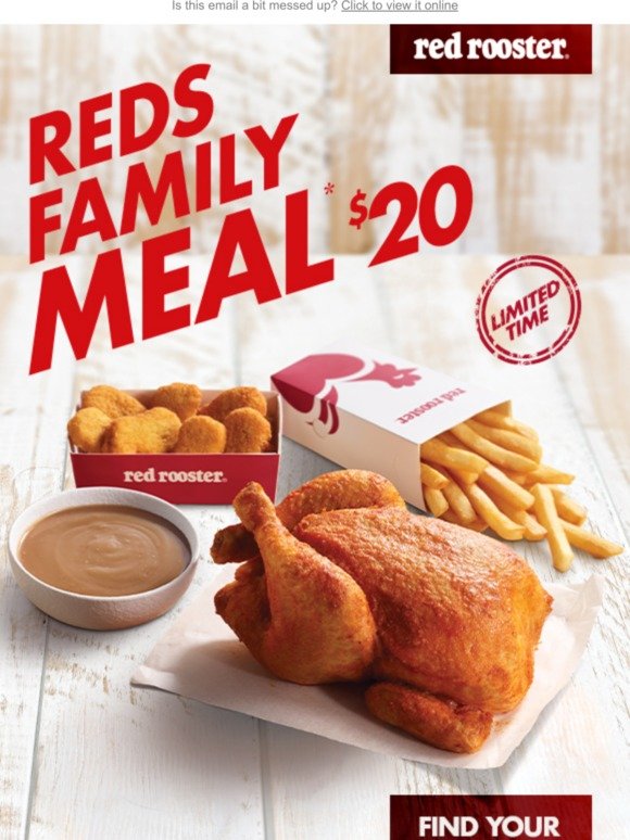 Feed the whole family for just $20!