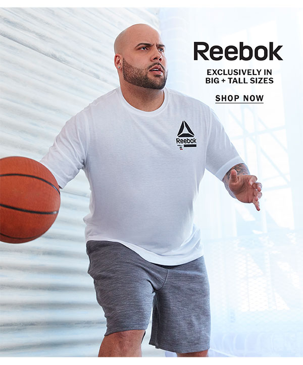 reebok big and tall