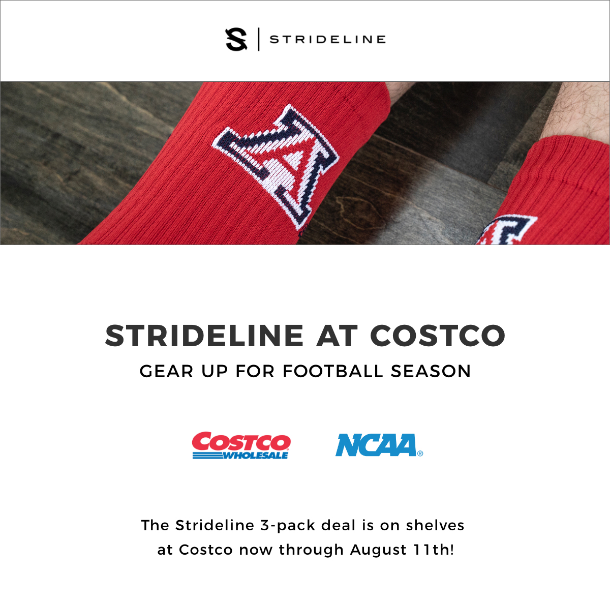 Strideline NCAA Strideline Socks now at Costco Milled