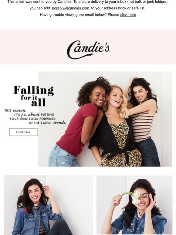 BACK TO SCHOOL! 🎒 Shop Candie’s new arrivals!