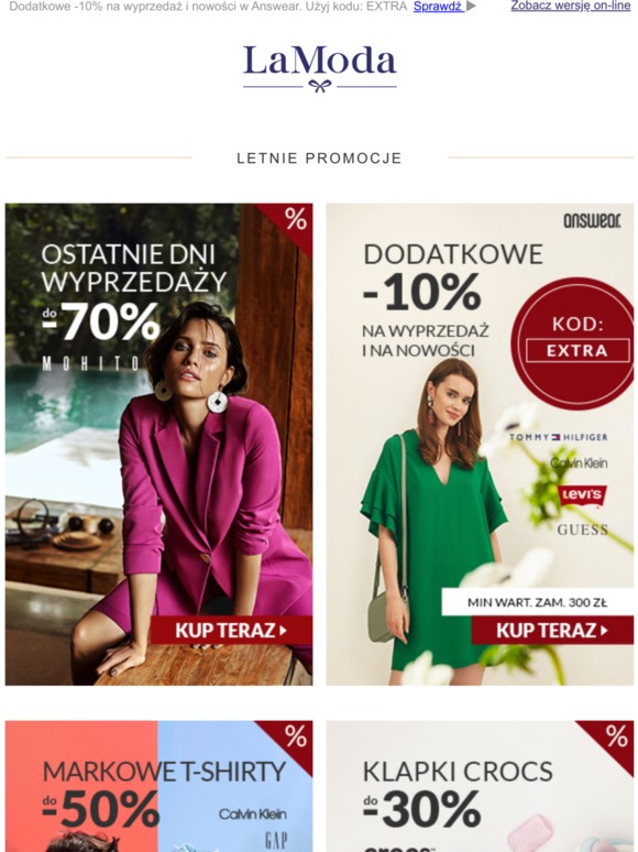 To ostatnie dni wyprzedaży do -70% ✂ Nie przegap ⚡ ⚡ ⚡