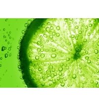 Glascard Glasbild "fruits & vegetables Limette"