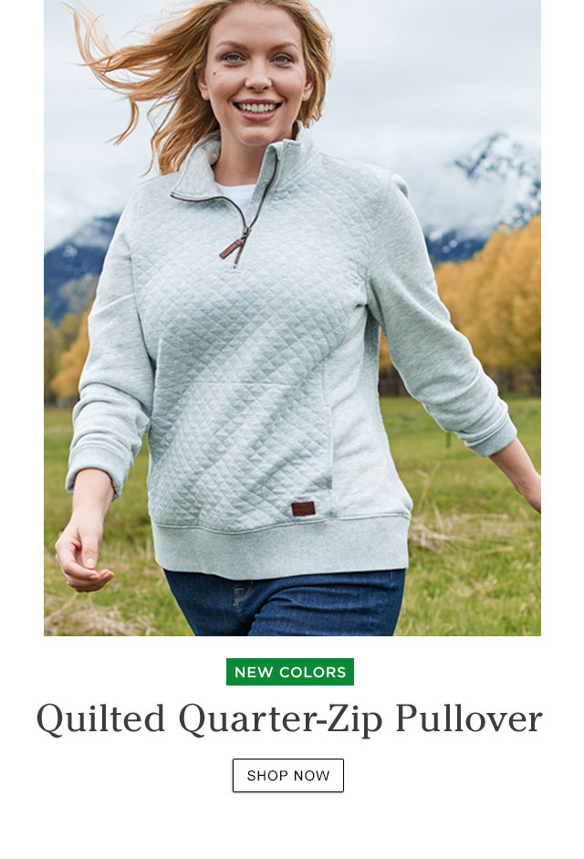 llbean quilted sweatshirt