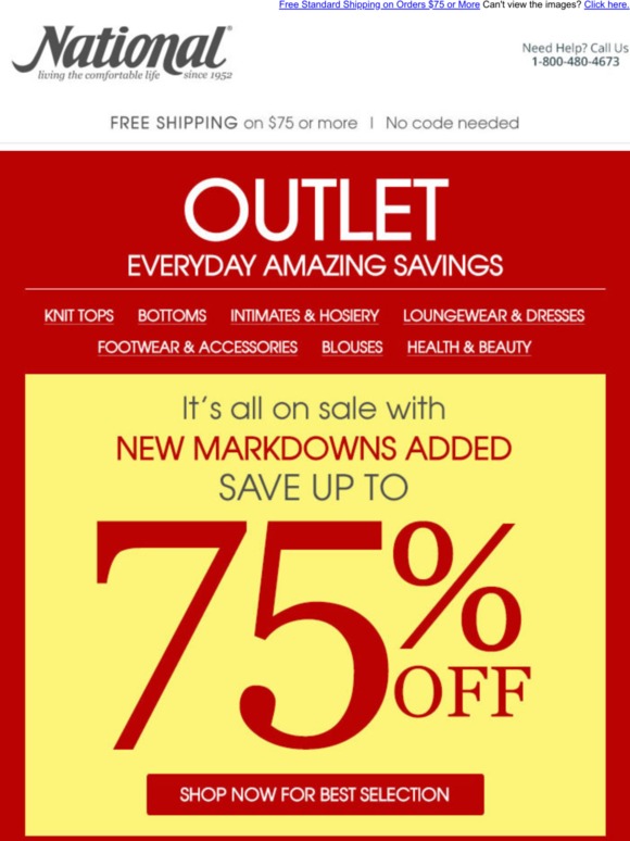 ShopNational Amazing Savings! Up to 75 Off Outlet! Milled