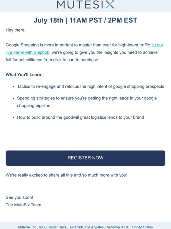 [WEBINAR TODAY] Let's help you win in Google Shopping