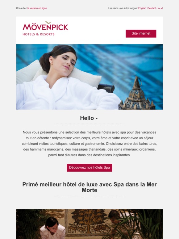 -✿ Vous méritez ce séjour spa !