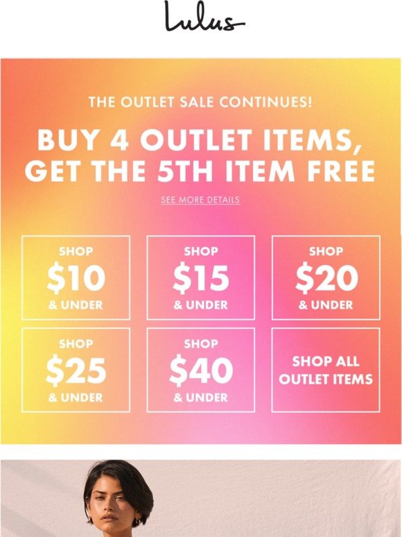 lulus outlet hours