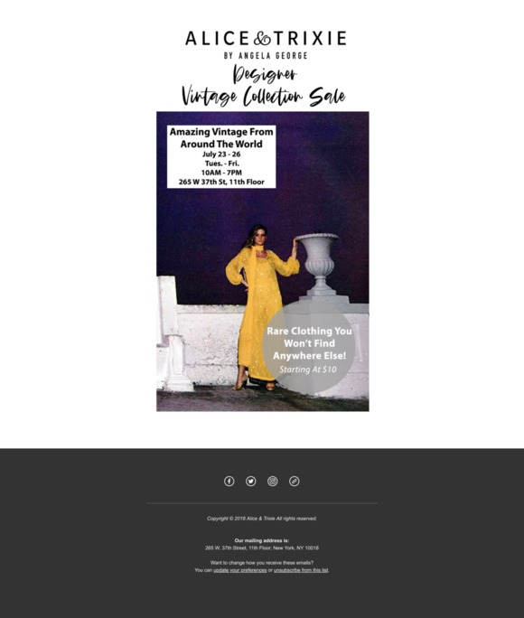 Designer Vintage Collection Sale