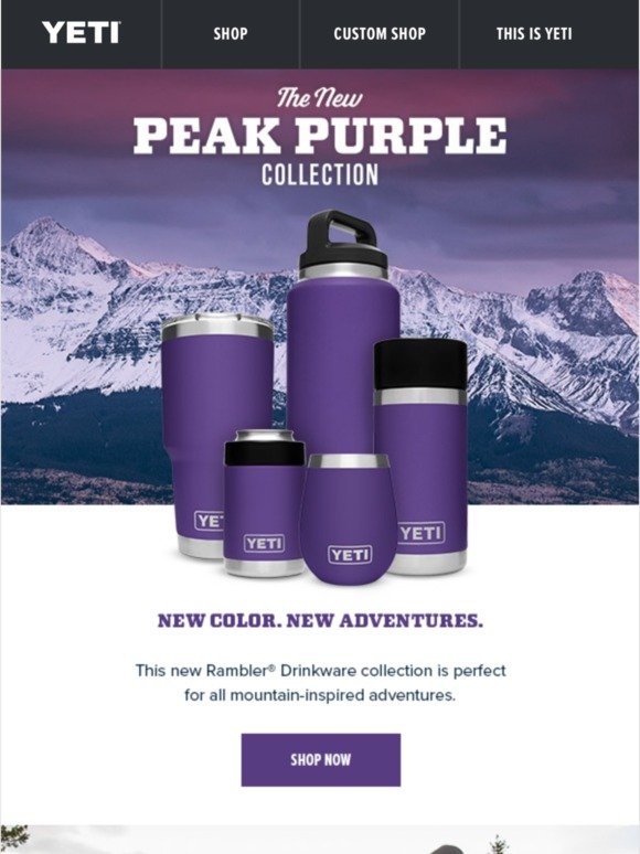 YETI New Color Alert Peak Purple Milled