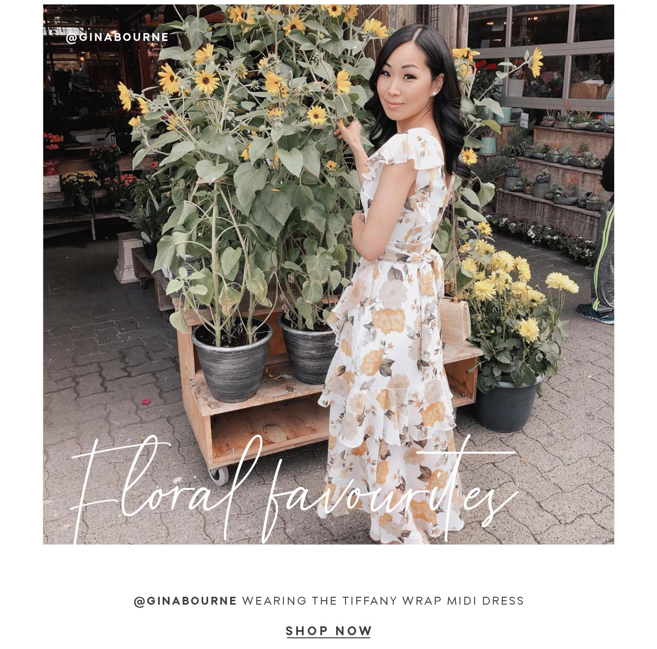 tiffany wrap midi dress