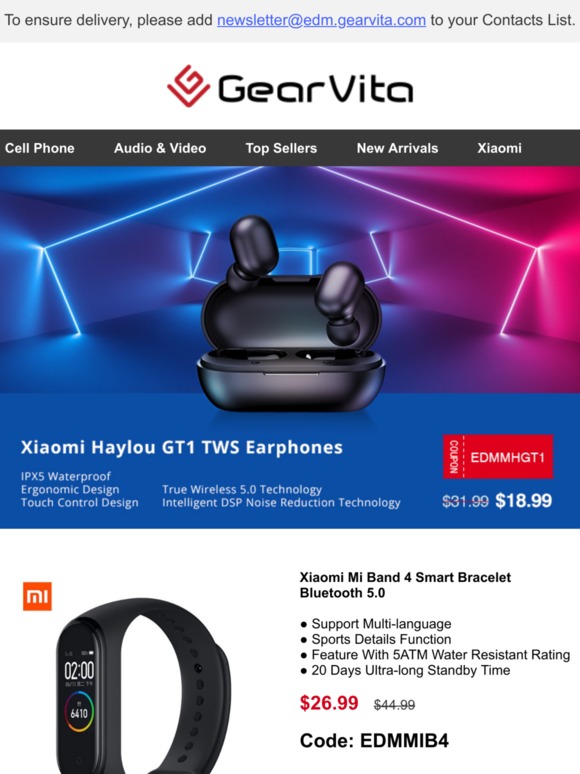 🏆Bargains >> Xiaomi Mi Band 4 Just 26.99 [30 PCS Only] !Don't miss out!