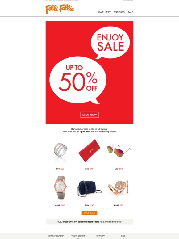 Sale is in full swing | Up to 50% off