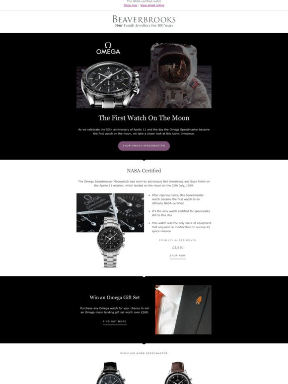 Beaverbrooks: Omega Speedmaster | The 