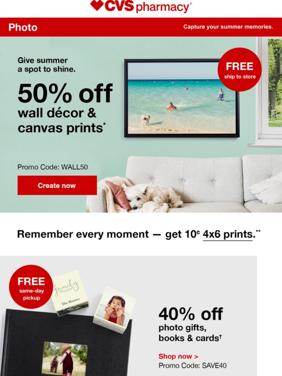 CVS Photo With 50 Off Wall Décor, Turn Any Memory Into a Masterpiece. Milled