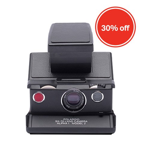 Polaroid SX-70 Camera - Black-Black