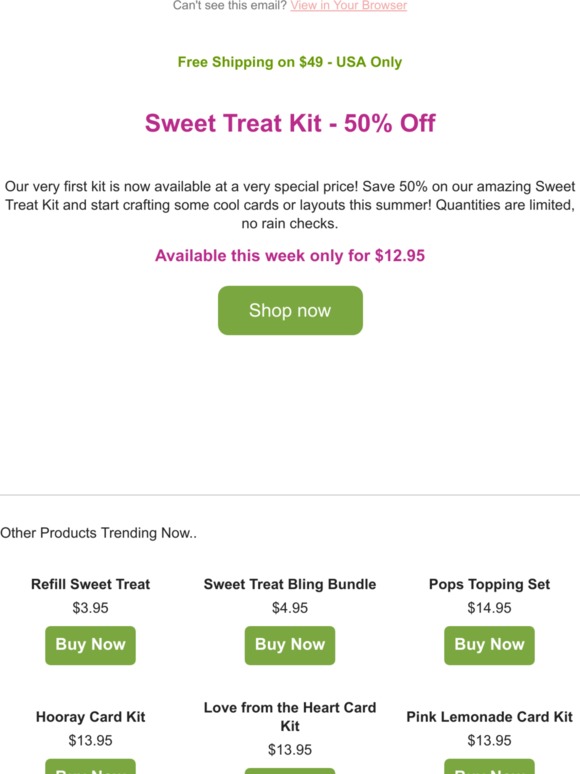 Sweet Treat Flash Sale