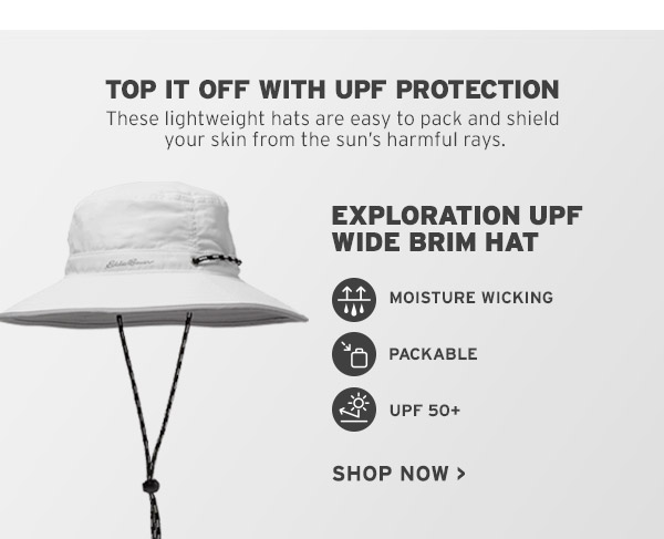 eddie bauer exploration upf wide brim hat