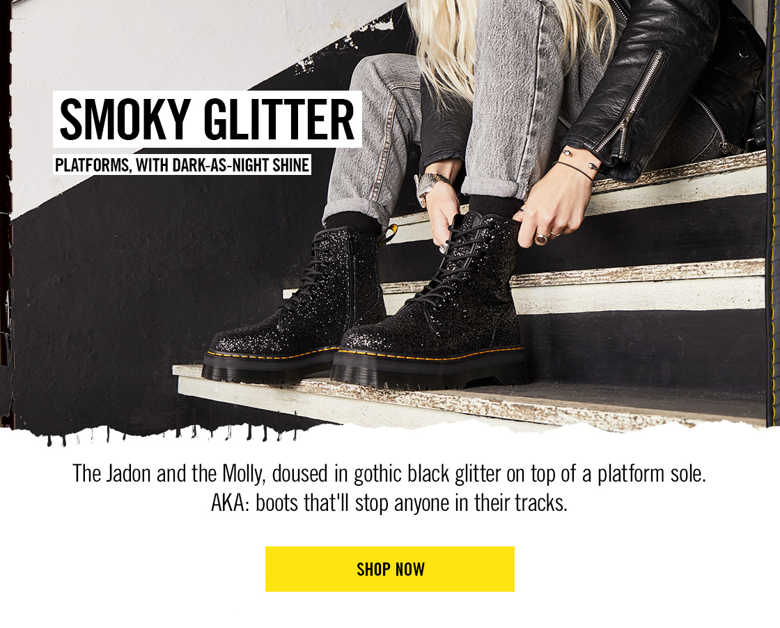 dr martens glitter platform