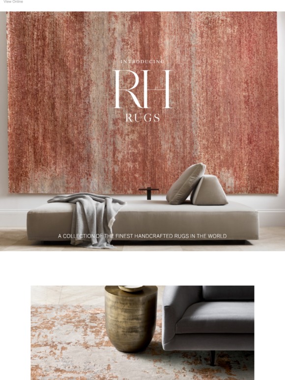Restoration Hardware Introducing RH Rugs. The Finest Handcrafted Rugs