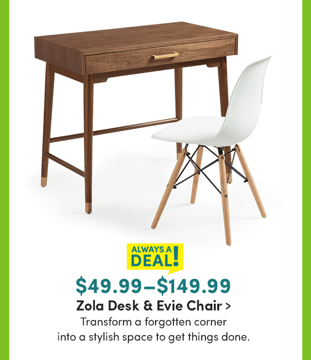 cost plus zola desk