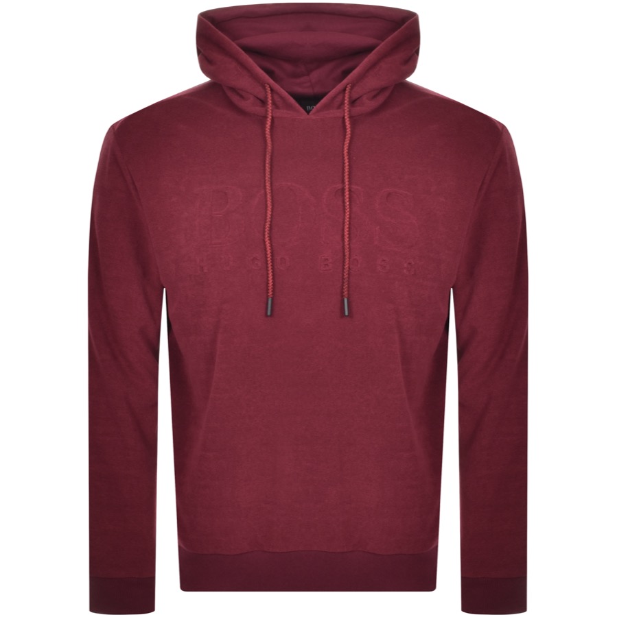 boss towelling hoodie