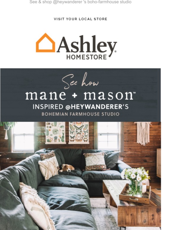 Ashley Furniture Influencers Love Mane Mason And So Will You Milled