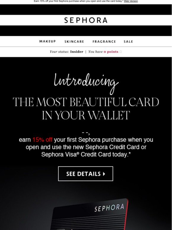 Sephora Meet The Sephora Credit Card Program Milled