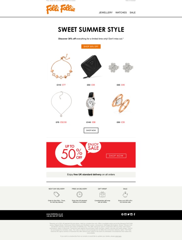 Discover 30% off everything!