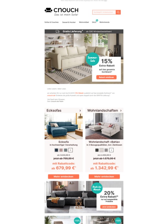 🔔 15% auf ALLES | Wohnhighlights im Summer-SALE shoppen 🔔