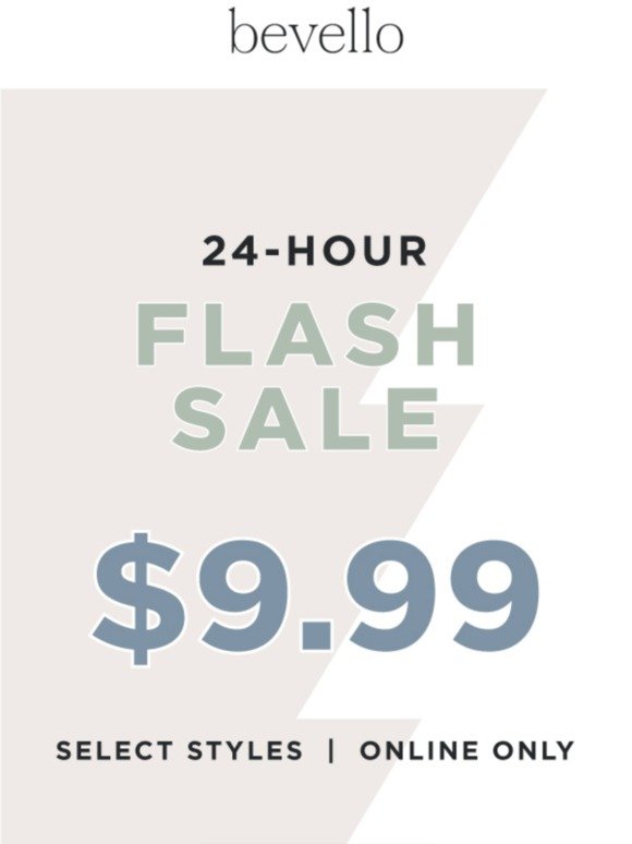 FLASH SALE: ONLY $9.99!