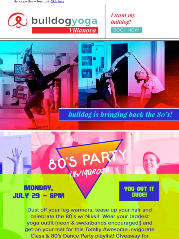 The 80's are alive at bulldog!