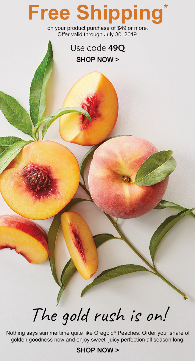 Harry & David 🍑 Oregold Peaches are here! Milled