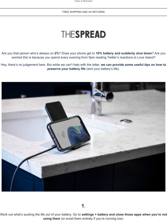 The Spread: Battery Saving Tips