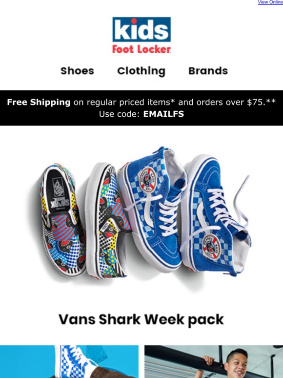 vans at kids foot locker