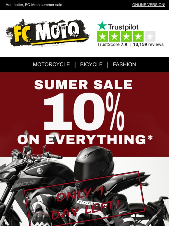 Fc Moto De Email Newsletters Shop Sales Discounts And Coupon Codes Page 9