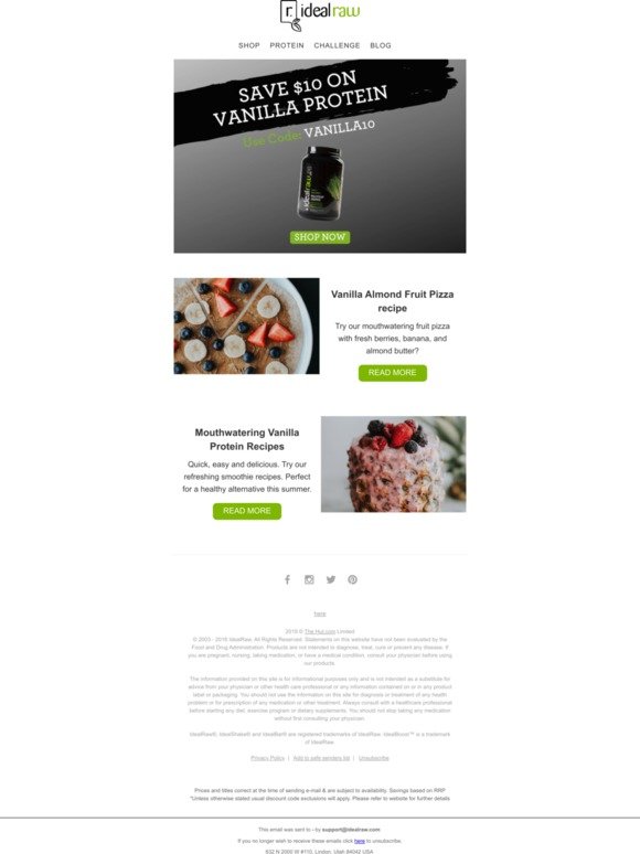 Flash Sale! Save $10 Off Vanilla protein 💪