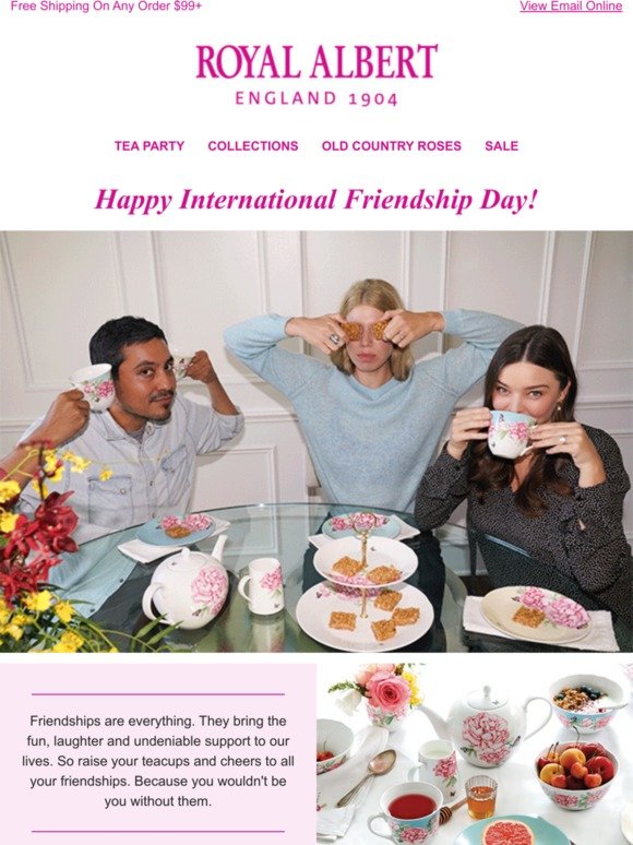 Raise your teacup! It's International Friendship Day 👯