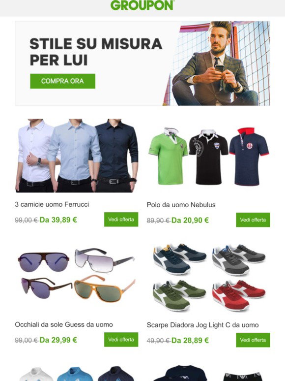 Groupon IT: Moda Uomo: Sconti fino al 70% | Milled