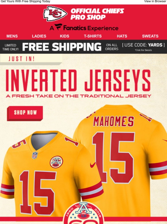 chiefs inverted jersey