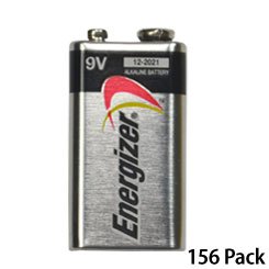 Energizer 9 Volt Alkaline Battery 156/Case (E522)