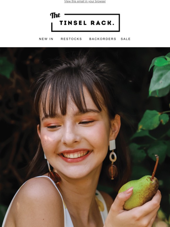 the tinsel rack Exclusively at Suntec Milled