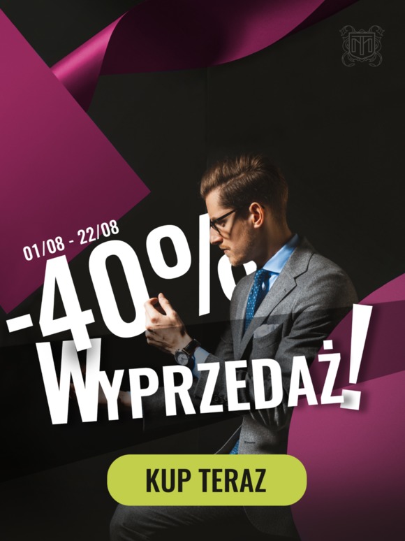 WYPRZEDAŻ -40% ROZPOCZYNA SIĘ >>