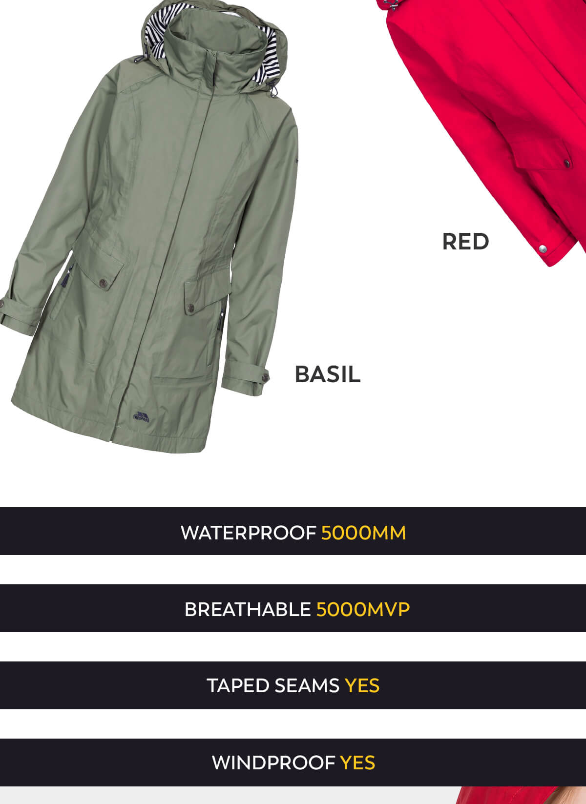 trespass rainy day jacket