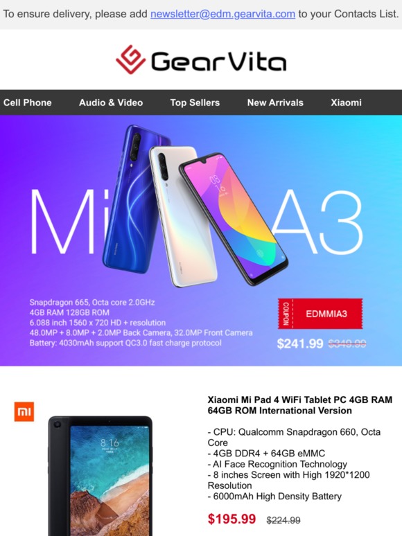 ✨[New & Hot] Up To 55% OFF Bluedio Hi 10.99, Xiaomi Mi A3 Just 241.99,  Catch Now>>